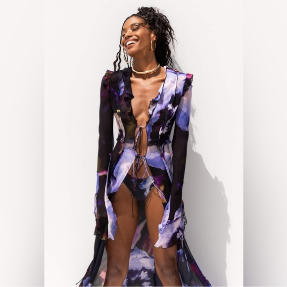 Rat & Boa Gialina Sheer Cardigan xxs - Picture 3 of 8